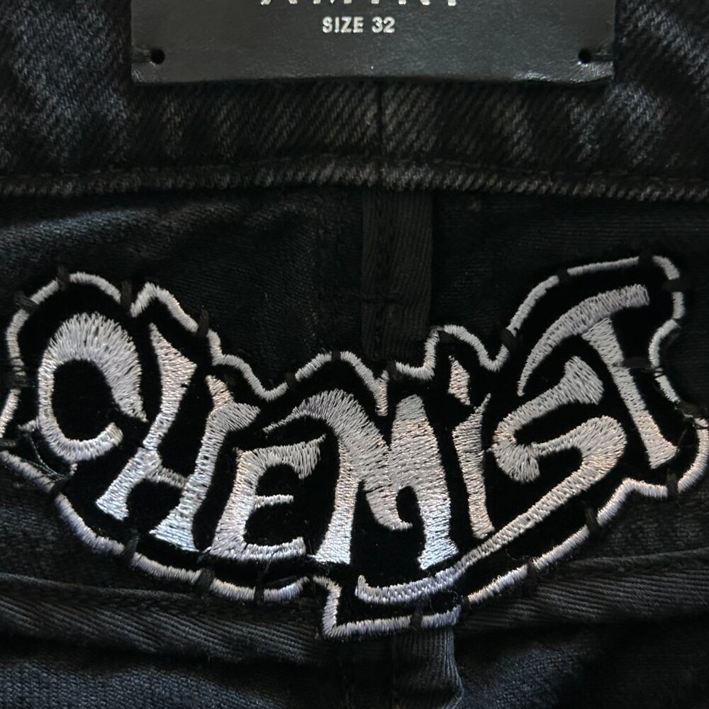 Amiri Black Star Patch Chemist Carpenter Pants View 3